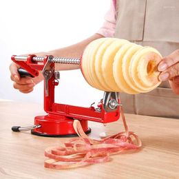 Decorative Figurines Hand-cranked Stainless Steel Fruit Peeler Slicing Machine Peeled Tool Kitchen Slicer Corer Cutter