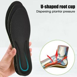 2/4pcs Soft Sport Insoles High Elasticity Comfortable Plantar Insoles Feet Man Women Orthopedic Shoe Sole Running Accessories