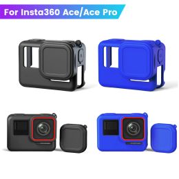 Silicone Camera Cover For Insta360 Ace Protective Case Body Cover Lens Cap For Insta360 Ace Pro Sleeve Camera Accessories