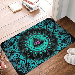 Carpets Buddhist God Belief Non-slip Doormat Symmetry Of Being Bath Kitchen Mat Outdoor Carpet Indoor Modern Decor