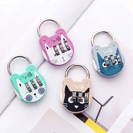Number Code Travel Zinc Alloy with Key Diary Book for Notebook Suitcase Lock Padlock Hardware Luggage Locks