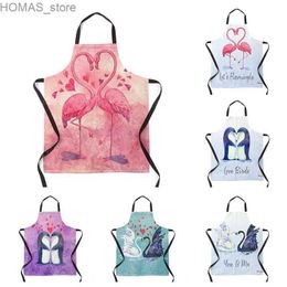 Aprons Aesthetics Womens Kitchen Apron Childrens Waterproof Waitress Work Apron Original Oil Resistant Hawaiian Style Fashion Apron Y240401C2PY