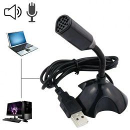 Hot Universal USB Mini Desktop Speech Microphone Computer Mic Stand For PC Laptop Notebook Accessories Desk Microphones