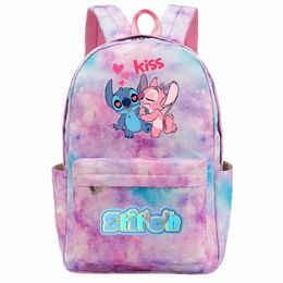 new Stitch Printed Girls Kids School Book Bags Women Bagpack Teenagers Schoolbags Canvas Travel Laptop Backpack C8By#