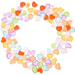 Vases 100 Pcs Cream Ornaments Table Scatters Heart Charms Artwork Candy Colour Resin Colourful Lovely Child Vase Filler