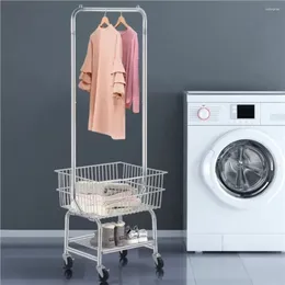 Hangers Heavy Duty 3-Tier Laundry Basket Silver