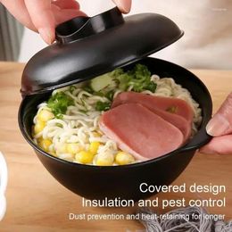 Bowls And To For Covered Microwave Burn S Not Noodle Bowl Binaural Easy Lid Porridge Handle Design With Ramen