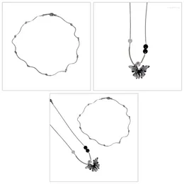 Choker Butterfly Charm Necklace Pendant Waving 634D