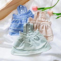 Dog Apparel Princess Romantic Pet Dresses For Small Mini Lattice Chihuahua Dogs Cat Clothing Summer Spring Sexy Vest Puppy Skirt