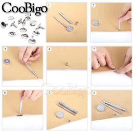 100pcs Metal Double Cap Rivet Stud Round Nailhead Spike Leather DIY Rock Craft Decor Clothes Bag Belt Bracelet Shoes Accessories