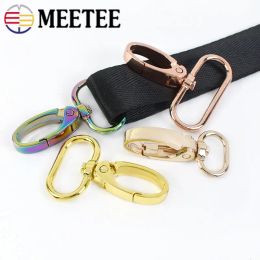 10/20Pcs 14/16/20/25/32/38/50mm Bag Strap Buckles Metal Webbing Swivel Clasps Hangers Lobster Trigger Snap Hook DIY Accessories