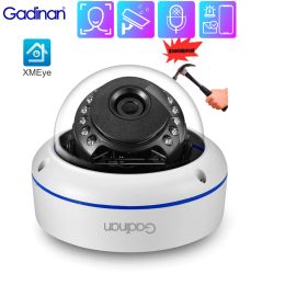 Gadinan 5MP POE IP Camera Outdoor Vandalproof Security Face Detect Dome Video Surveillance CCTV Camera 1/2.8" SONY IMX335 XMEye