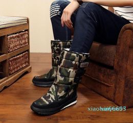 Mens snow boots big size cold proof water proof oxford fabric unisex rain boot minus 40 degrees warm keep shoes winter x13366642