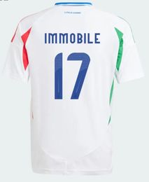 Euro Cup 2024 Italy Soccer Jerseys Player Version Maglie Da Calcio TOTTI VERRATTI CHIESA Italia 23 24 25 Football Shirts Men Set Kids Kit Uniform . 73