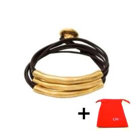 Bracelets 2022 New Fit UNO DE 50 Fashion Electroplating 925 Silver Solor 14k Gold Solor Charm Rope Gold Solor Bracelet Niche Jewelry Gift