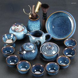 Teaware Sets Tea Set Ceramic Vintage Chinese Porcelain Ceremony Luxury Pot And Cup Office Juego De Te 5