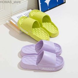 home shoes Ladies Summer EVA Thick-Bottomed Pure-Colored Slippers Sporty Anti-Slip Soft Versatile and Ideal for Indoor Outdoor Use Y240401