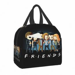 friends Characters Carto Anime Insulated Lunch Bag for Women Portable Thermal Cooler Bento Box Cam Picnic Food Lunch Boxes Z8Be#