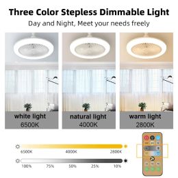 Ceiling Fan with Light LED Remote Control Ceiling Lamp E27 Dimming Ceiling Chandelier AC86-265V Home Lighting Aromatherapy Fan