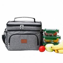 15l Portable Insulated Thermal Cooler Lunch Bags Waterproof Tote Picnic Thermal Bags For Food Bento Pouch Dinner Ctainer Bag d3Al#