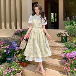 Party Dresses Summer Is A Sweet Holiday Two Female French Little Milk Lovely Gentle Wind Long Skirt Dress