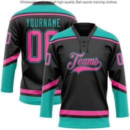 Ice Hockey Jersey Softball Rugby Top Can Be Printed with Embroidery