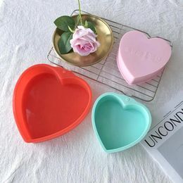 Baking Moulds Heart Shape Cake Mould Oven-safe Heart-shaped Silicone Moulds For Homemade Desserts Set Of 3 Non-stick Chocolate