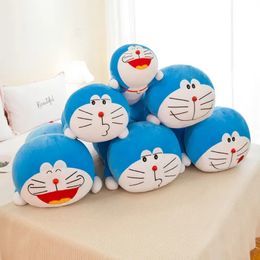 2024 Hot Sale Wholesale New 40cm plush toy party version Jingle Cat doll Doraemon doll Blue Fat soft body hold pillow robotic cat, wholesale and retail