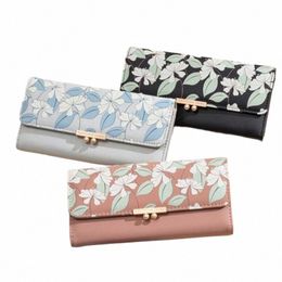 prettys brand name fr print trifold lg ladies purse women wallet 345n#