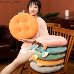 Cushion/Decorative Pillow Cute cartoon circular seat cushion student chair office chair cushion bay window tatami sofa cushion living room floor mat Y240401