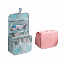 cosmetic Bag Women Travel Pouch Waterproof Toiletries Beauty Organizer Ladies Bathroom Neceser Makeup Storage Bag With Hook x3Fz#