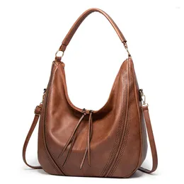 Bag Vintage Large Handbags Women Tote Bags Luxury Designers Shoulder Solid Color Leather Top-handle Female