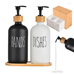Liquid Soap Dispenser Soapbar And Lotion 2pcs 500ml Capacity Refillable Rust Proof Artistic Bathroom Hand