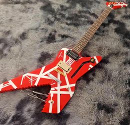 free randy rhoads signature flying v duplex vibrato electric guitar polka dot finish top china guitar 369