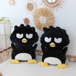 Soft Cuddly Bad Badtz Maru Plush Toy Kawaii Stuffed Animal Black Penguin Plushies Throw Pillow Japanese Style Doll Xmas Gifts