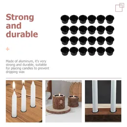 Candle Holders 36 Pcs Aluminum Cup Bulk Candles DIY Cups Vintage Scented Candlestick Making Containers