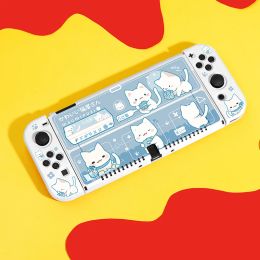 Protector Case for Nintendo Switch OLED, NS Game Accessories,Handheld Separable Shell for NS Joycon, Switch Oled Cover Cute Cat