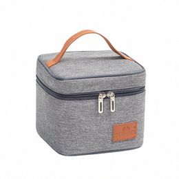lunch Bag Insulated Cold Picnic Carry Case Thermal Portable Lunch Box Bento Pouch Lunch Ctainer Food Storage Cooler Bags z0E3#