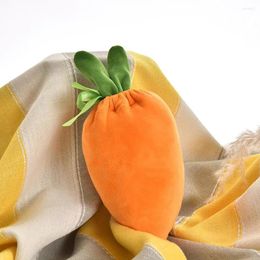Gift Wrap 1PC Easter Velvet Bag Carrot Jewelry Basket Candy Bags With Drawstring For Party Decor U7N7