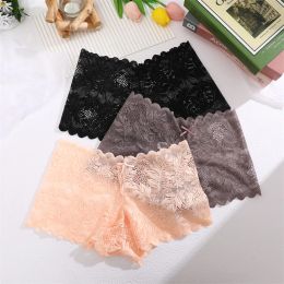 Finetoo Frauen Spitzen transparentes Höschen sexy florale Low-T-T-Tiefen-Damen Underpants Female Hohlausgabe Perspektive Dessous S-XL