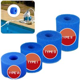 1pc Filter Sponge For Intex Type I/II/VI/D Swimming Pool Filter Foam Sponge Part Washable Reusable Spas Pool Parts Filters