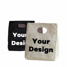 your Design Is Here Custom Lunch Bags Add Your Text / Logo / Picture Cooler Totes Thermal Insulated Picnic Food Storage Pouch g7PI#