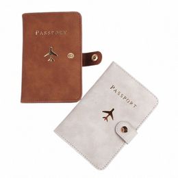 leather Passport Holder Covers Case Waterproof Travel Credit Card Wallet Cute Passport Book for Women/Men Passport Cover a68K#