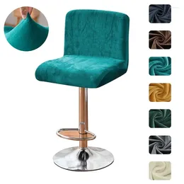 Chair Covers Bar Stool Cover Counter Pub Slipcover For Dining Room Velvet Barstool Protector