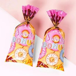 Gift Wrap Sweet Donuts Bags Candy Cookies Packaging Boxes For Kids Donut Happy Birthday Party Supply Wedding DIY Krafts Decorations