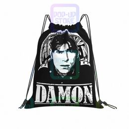 blur Dam Albarn Tribute Britpop Band Drawstring Bags Gym Bag Fi Backpack Sports Bag Outdoor Running S2TO#