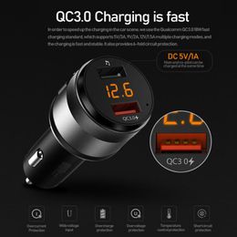 Car Bluetooth FM Transmitter MP3 Player Handsfree Car Kit QC3.0 Dual USB Charger Power Adapter Car Electronics Accessories