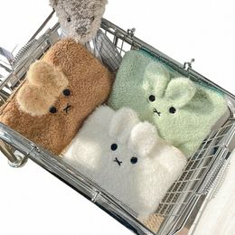 cute Carto Rabbit Plush Cosmetic Storage Bag Women Portable Coin Makeup Tool Pencil Case Handbag Girl Fi Jewellery Bag Y2jZ#