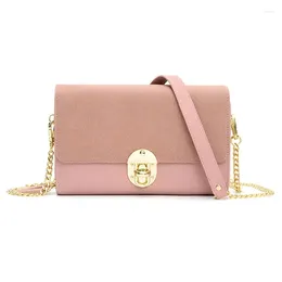 Bag 2024 One-shoulder Messenger PU Trend Texture Retro Diagonal Female Simple Chain All-match Small Square