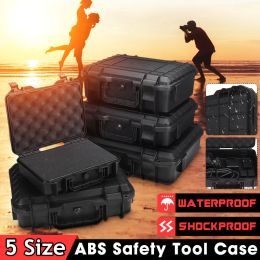 Hand Carry Tool Case Waterproof Hard Carry Case Bag Tool Kits with Sponge Storage Organiser Box Safety Equipment Protector Box
